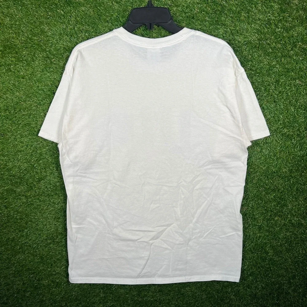 Miller Lite Beer Graphic T-Shirt Mens Large‎ White Gildan Heavy Cotton 3245
